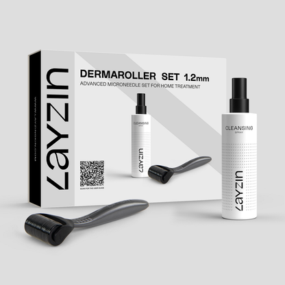 1,2 мм Dermaroller Set inclusief Cleansing Spray